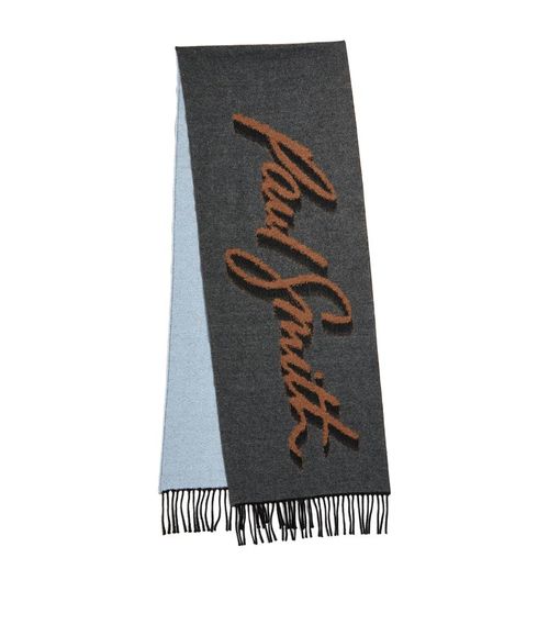 Paul Smith Logo Wool Scarf