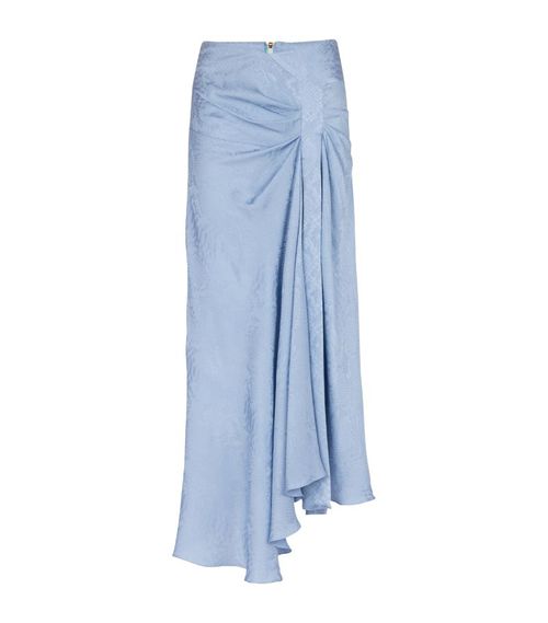 Balmain Ruched Maxi Skirt