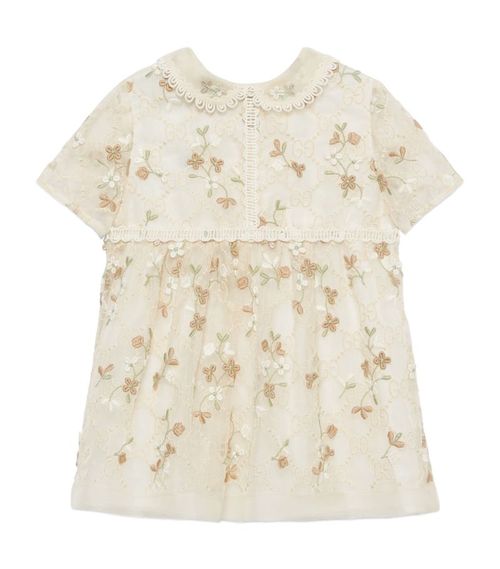 Gucci Kids Silk Floral Dress