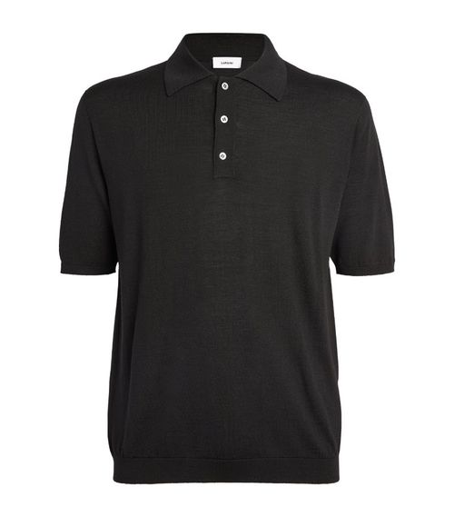 Lardini Wool-Silk Blend Polo...