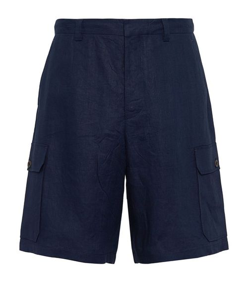 Prada Linen Bermuda Shorts