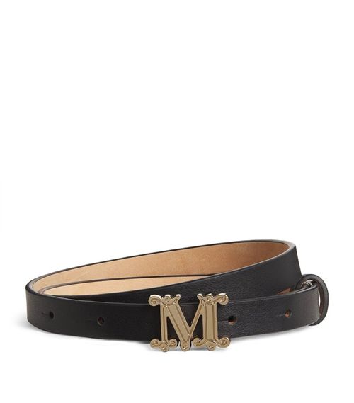 Max Mara Leather Monogram Belt