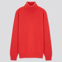 Uniqlo - Cashmere Turtleneck Jumper - Orange - XS