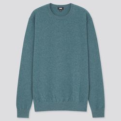 Uniqlo - Men's Cashmere Crew Neck Jumper - Green - XS