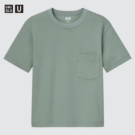 AIRism Cotton Crew Neck Short Sleeved T-Shirt