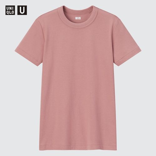 Uniqlo - Cotton Crew Neck Short Sleeved T-Shirt - Pink - XL, £14.90