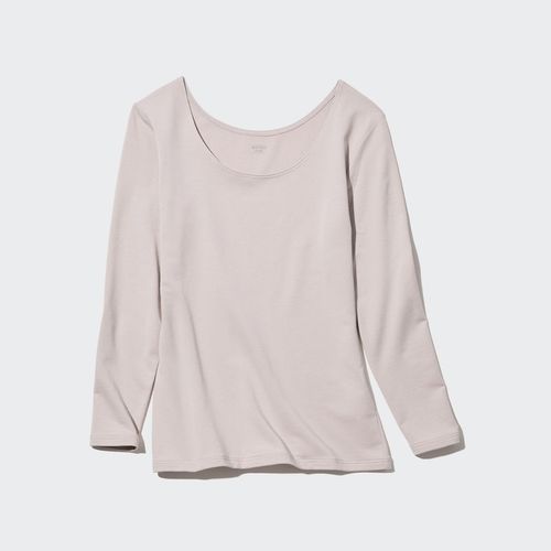 WOMEN'S HEATTECH COTTON CREW NECK T-SHIRT (EXTRA WARM)