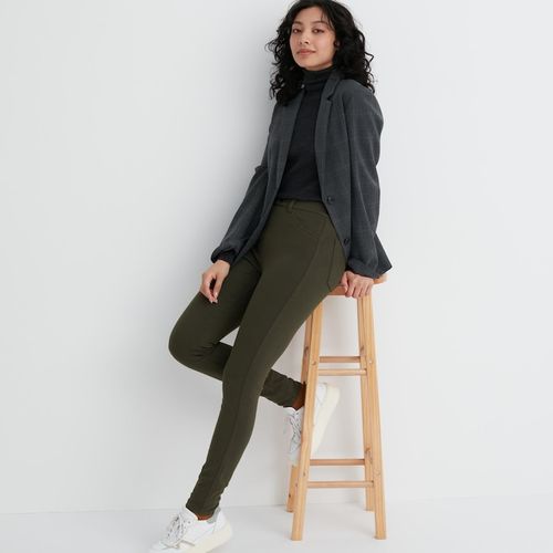 Uniqlo - Heattech Ultra Stretch High Rise Leggings Trousers - Green - XL, £34.90