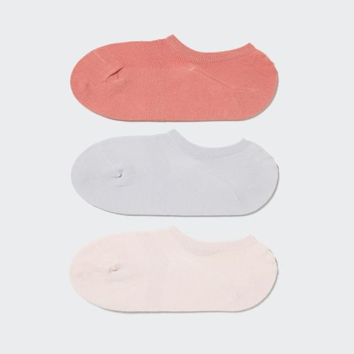 Uniqlo - Cotton Mesh Invisible No-Show Socks - Orange - 4-7