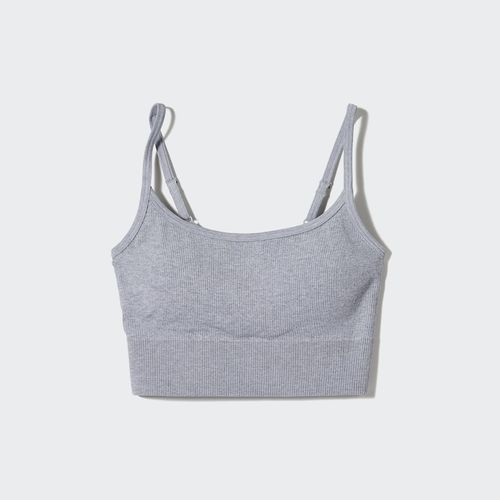 Uniqlo - Seamless Half Camisole Bra Top - Gray - XXL, £19.90