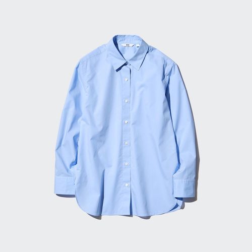 Uniqlo - Cotton Shirt - Blue - S