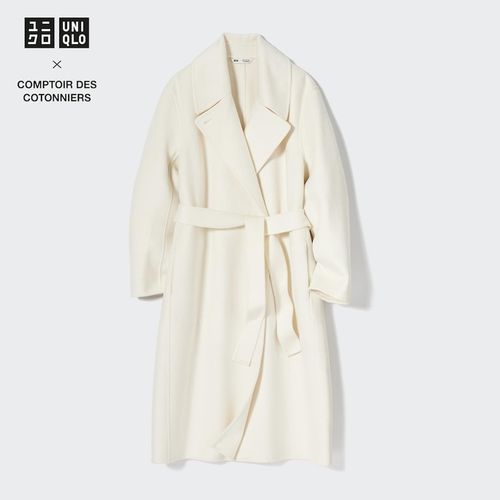 Uniqlo - Wool Wrap Coat - Off...