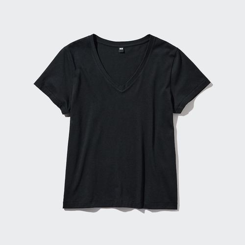 Uniqlo - Cotton V Neck Short...