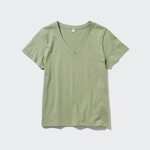 Uniqlo - Cotton V Neck Short...