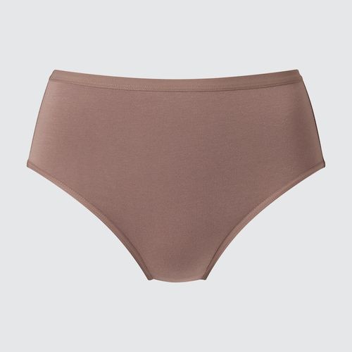 Uniqlo - Cotton High Rise Briefs - Brown - XXL