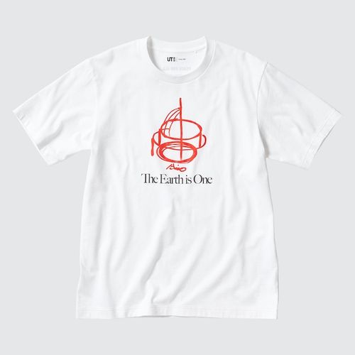 Uniqlo - Cotton Peace For All Graphic T-Shirt - White - 3XL