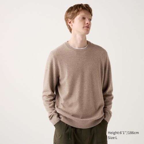 Uniqlo - Cashmere Crew Neck Jumper - Beige - XXS