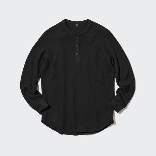 Uniqlo - Cotton Waffle Henley...