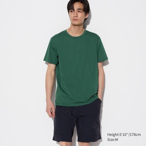 MEN'S AIRISM COTTON CREW NECK T-SHIRT