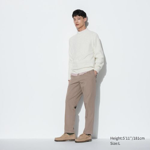 Uniqlo - Cotton Smart Ankle Length Trousers - Beige - M, £34.90