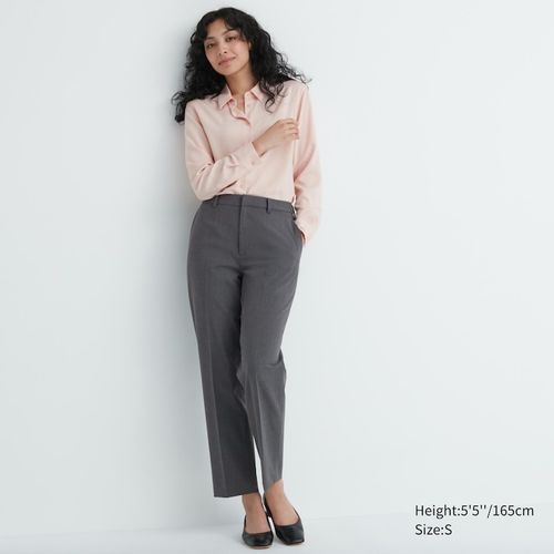 UNIQLO SMART BRUSHED ANKLE PANTS (HERRINGBONE)