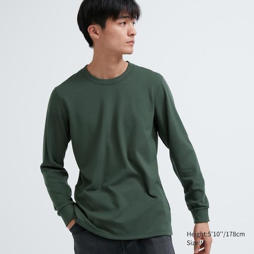 Uniqlo - Heattech Ultra Warm Crew Neck Long Sleeved Thermal Top - Green -  XL, £24.90