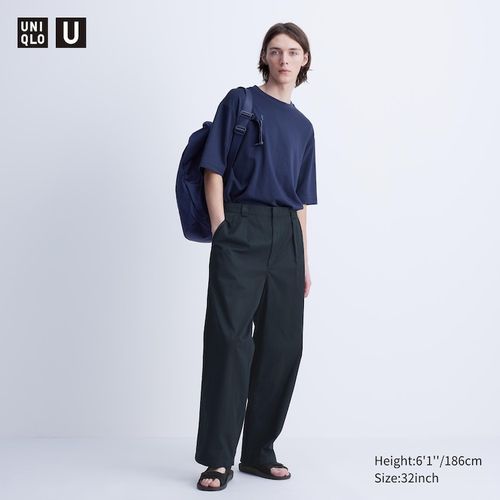 Uniqlo - Cotton Pleated Wide...