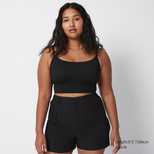 Uniqlo - Seamless Half Camisole Bra Top - Black - XL, £19.90