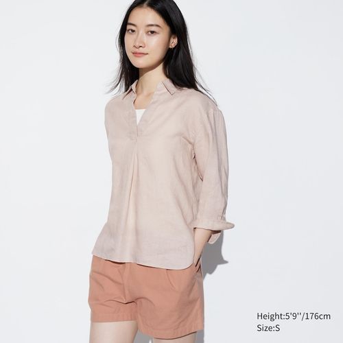 Uniqlo - 100% Linen Skipper...