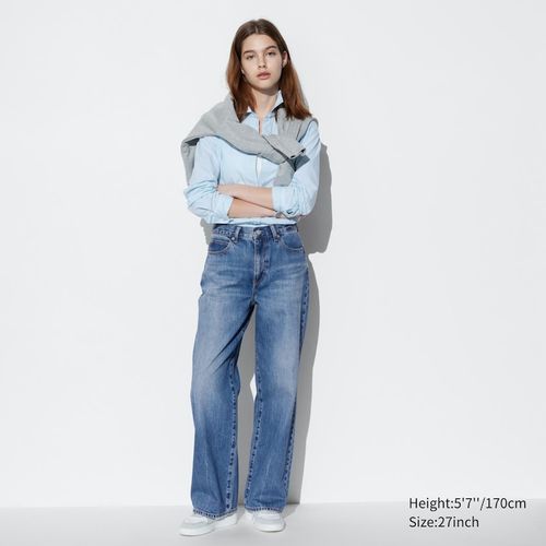 Uniqlo - Cotton Wide Straight...