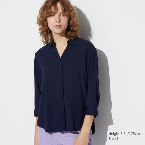 Uniqlo - Rayon Skipper Collar...