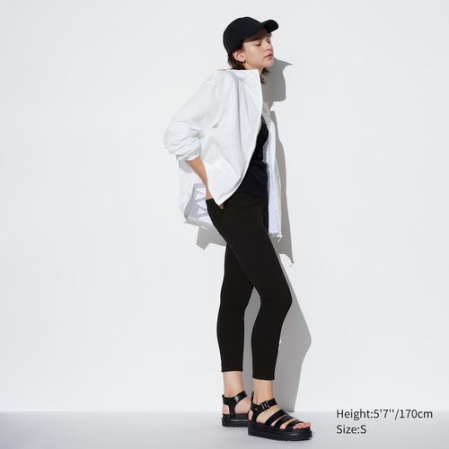 Uniqlo High Rise Cropped Legging Pants-Stretchy