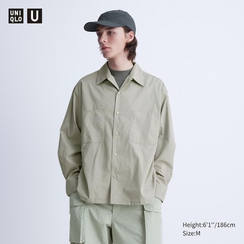 Uniqlo - Cotton Open Collar...