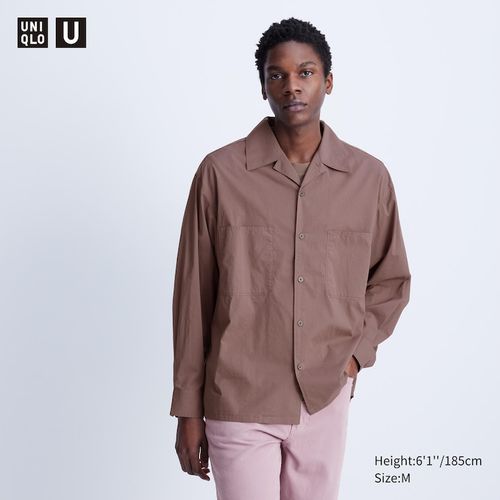 Uniqlo - Cotton Open Collar...