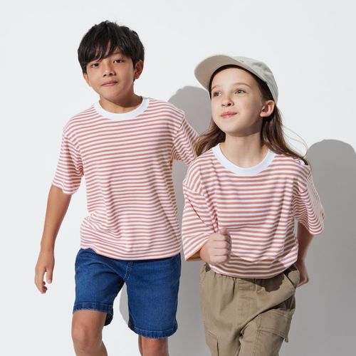 KIDS AIRism Cotton Crew Neck Short Sleeve T-Shirt