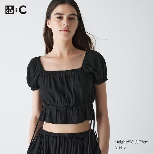 Uniqlo - Gathered Cropped Fit...