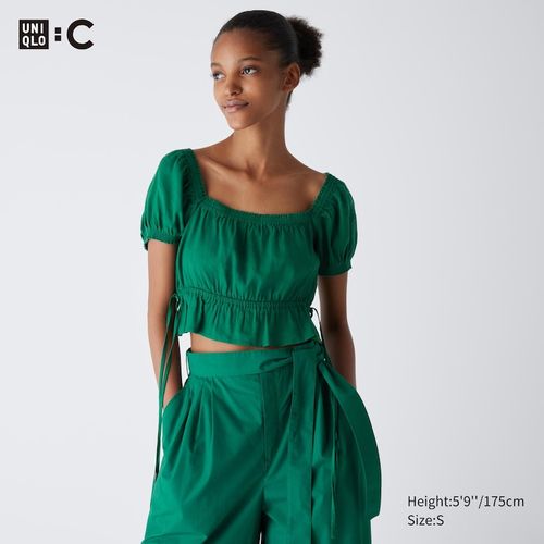 Uniqlo - Gathered Cropped Fit...