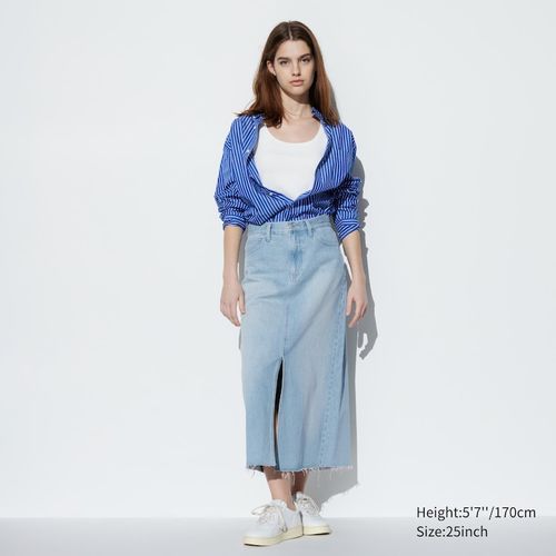 Uniqlo - Cotton Long Skirt -...