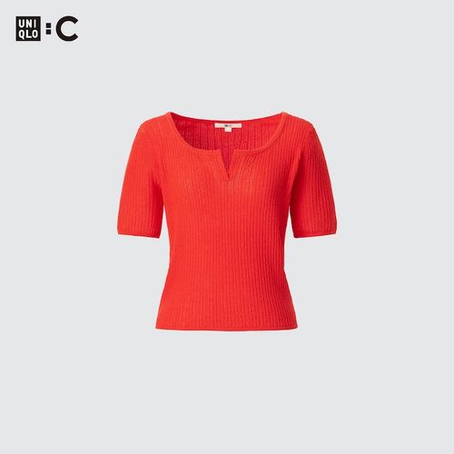 Uniqlo - Cotton Lace Key Neck...