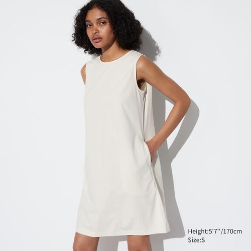 Uniqlo - AIRism - Ultra Stretch Sleeveless Mini Dress - Off White - XL