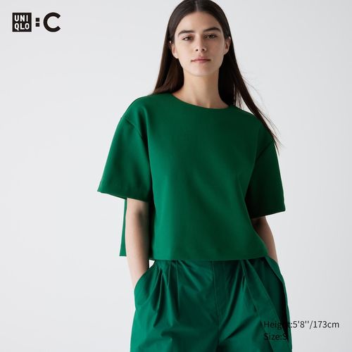 Uniqlo - Crepe Jersey Short Sleeved T-Shirt - Green - M