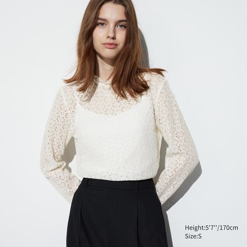 Uniqlo - Cotton Lace Long...