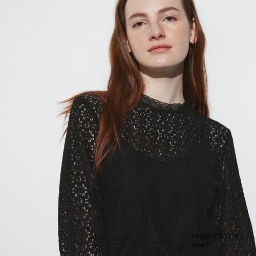 Uniqlo - Cotton Lace Long...