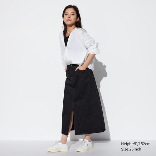 Uniqlo - Cotton Long Skirt -...