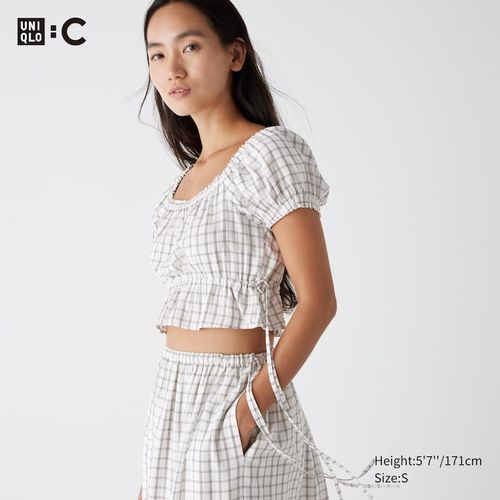 Uniqlo - Gathered Cropped Fit...