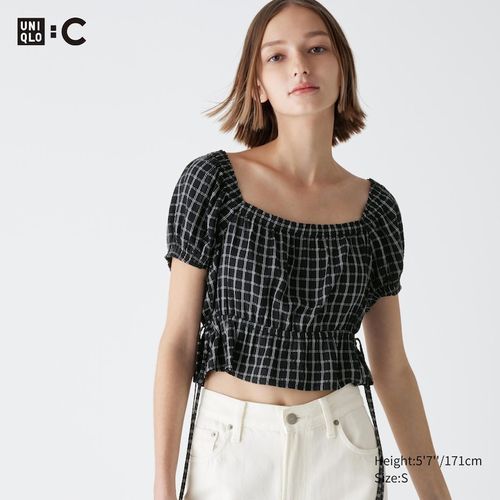 Uniqlo - Gathered Cropped Fit...