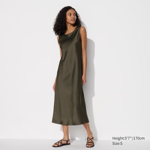 Uniqlo - Satin Dress - Green...