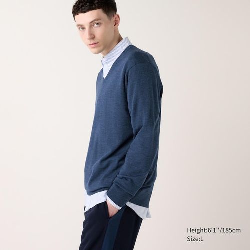 Uniqlo - Wool V Neck Jumper -...