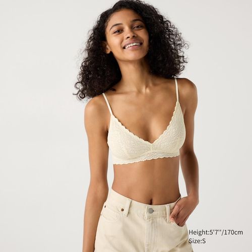 Uniqlo - Wireless Bra - Off White - XL