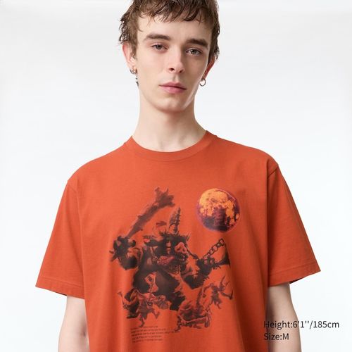 Uniqlo - x The Legend of Zelda - Cotton The Legend Of Zelda Graphic T-Shirt - Orange - 3XL